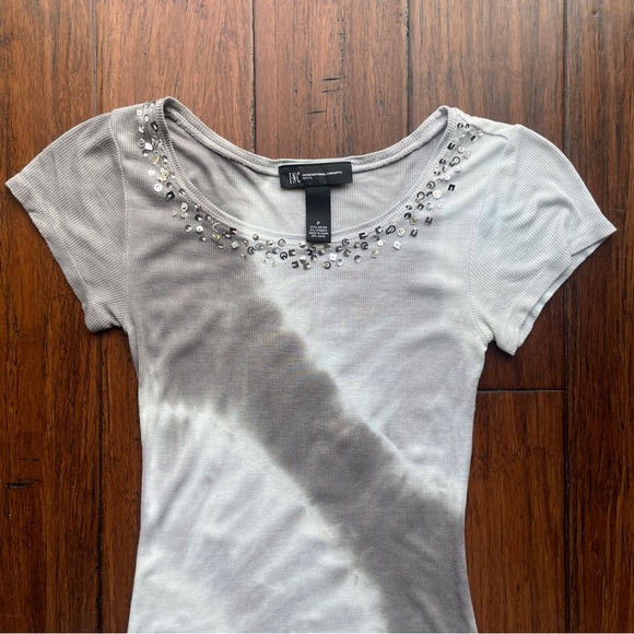 INC Tie Dye Fitted Ribbed Shirt - Picture 3 of 5